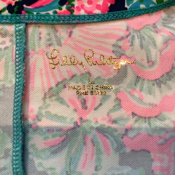 Lilly Pulitzer Solia UPF 50+ dress Oyster Bay Shroom with a view Size L NWOT - Picture 14 of 16